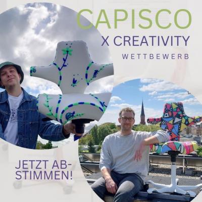 Stimmen Sie ab - wer gewinnt beim Capisco X Creativity Designwettbewerb?