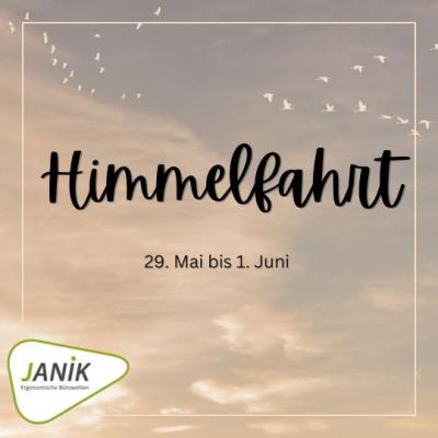 Himmelfahrt - veränderte Öffnungszeiten Himmelfahrt - veränderte Öffnungszeiten