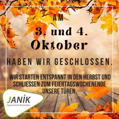 Wir schließen zum Feiertagswochenende Wir schließen zum Feiertagswochenende