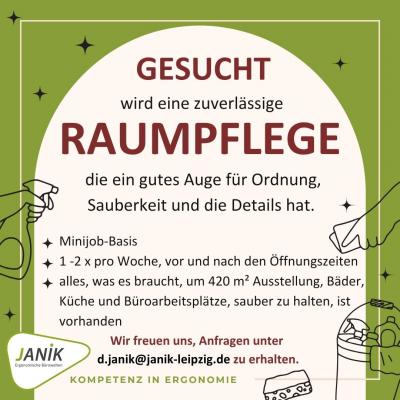 Jobangebot: Raumpflege