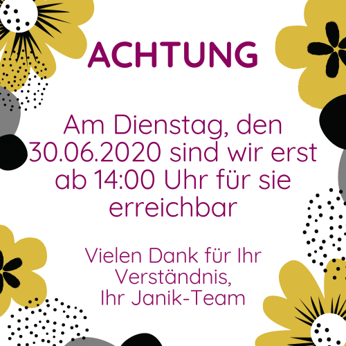 Sonderöffnungszeiten am 30.Juni 2020 Sonderöffnungszeiten am 30.Juni 2020
